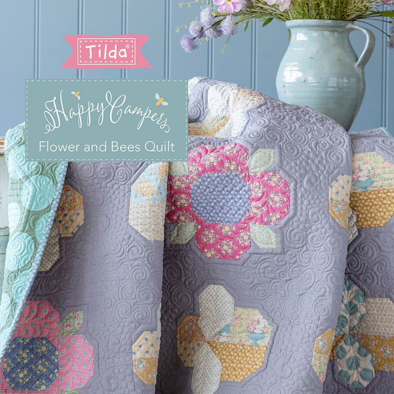 FlowerAndBeesQuilt